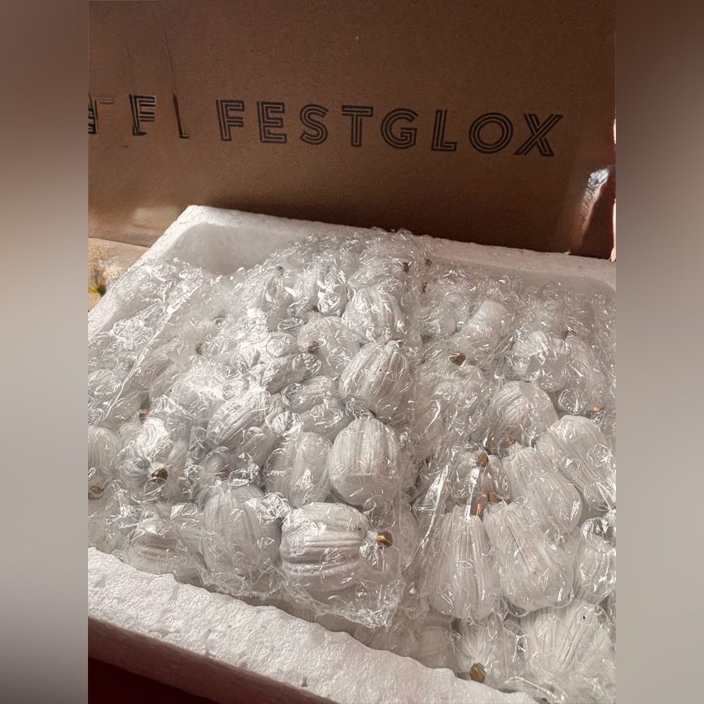 White Decorative Pumpkins